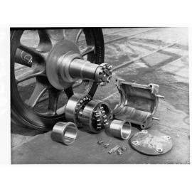 Axle and wheels railway locomotive - Islington Railway workshop