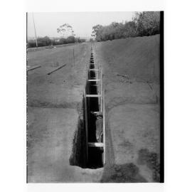 Glenelg Sewers showing a trench