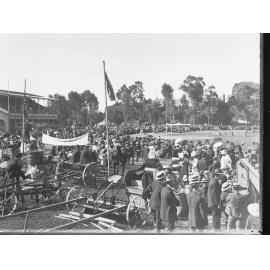 Gawler Show,  farm machinery on exhibition