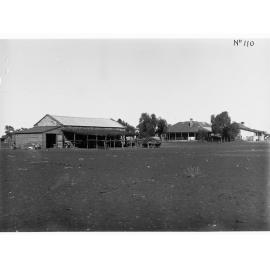 Parliamentary party on tour of Far North in Austin cars (government cars) - shows farmhouse