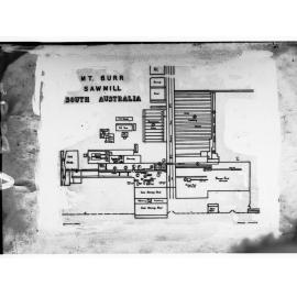 Plan of Mount Burr Sawmill, South Australia