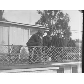 Premier Crawford Vaughan inspecting works on Murray River 