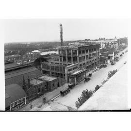 North Terrace Showing Construction of Adelaide Railway Station