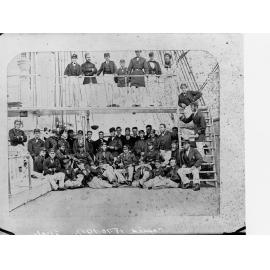 Group of unidentified sailors - copied for Harbours Board Report