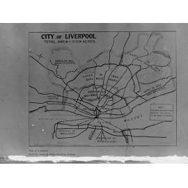 City of Liverpool, Map of Liverpool showing Town Planning Scheme