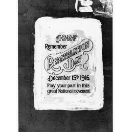 Poster commemorating repatriation day