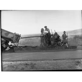 Men constructing roads at Noarlunga