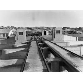 Goolwa Barrage, also showing automobiles
