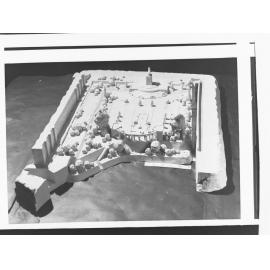 Model of garden for parliament house