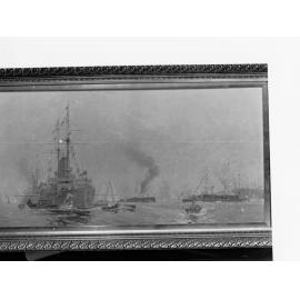 Steamships on sea - painting