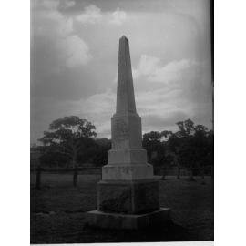 Mount Barker Town Showing Memorial in Memory of Captain Collet Barker