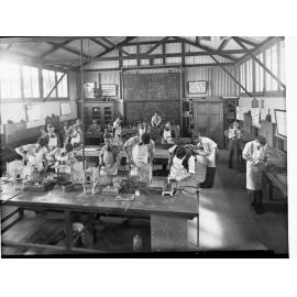 Metal work at Goodwood Boys Technical School, c1945