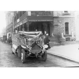 Decorated Charabanc in Adelaide City