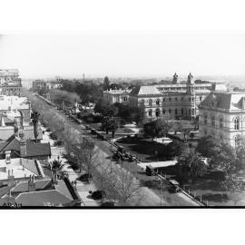 North Terrace lined with automobiles