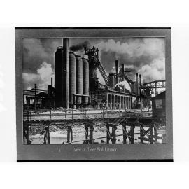 View of three blast furnaces
