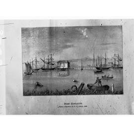 Port Adelaide - from a sketch by F R Nixon 1846
