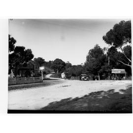 Street of  Yankalilla Showing Automobiles and Horse Drawn Carriage