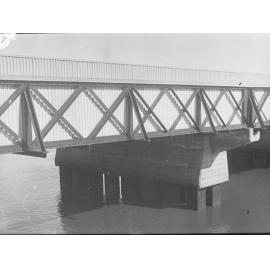 Construction work at Glanville Railway Bridge  (railway bridge across Port River at Glanville/Ethelton