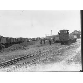 Railway Yards, Port Adelaide, South Australia, during coal strike