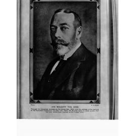 King George V (photocopied for Reverend Davis)