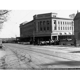 Construction of Adelaide Railway Station Showing Roadworks
