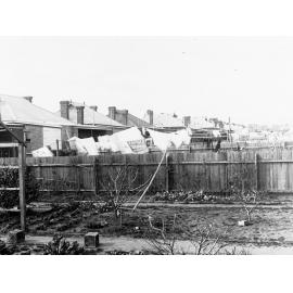 Backyards of houses in Grant Avenue, Toorak - Town Planning negatives Rose Park or Toorak