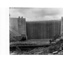 Mount Bold reservoir - first water to flow over spillway