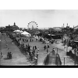 Glenelg Sideshow Area Showing People