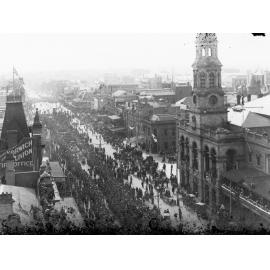 Parade in King William Street, Australia Day