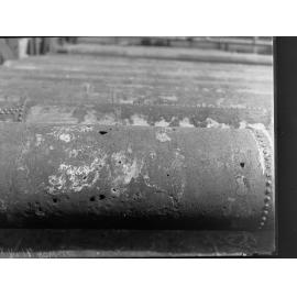 Badly rusted steel pipes - presumably at McPhan-Ferguson's Pipe Factory at Port Adelaide