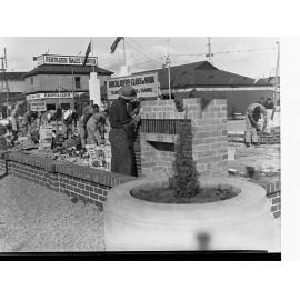Bricklayers Class at work at Wayville showgrounds