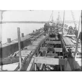 Sewers under construction at Glanville