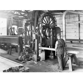Islington Railways Workshop Men on Machine