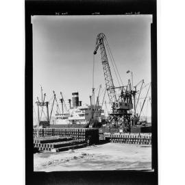 Port Pirie - ship moored alongside dock