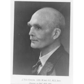 Portrait of Mr. J.H.O. Eaton - Engineer in Chief 1929 - 36