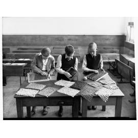 Boys Weaving at Highgate School