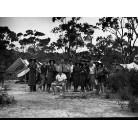 Boy scouts and girl guides at Belair camp