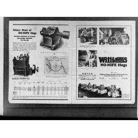 Advertisement for Forest Machinery Williams No-Nife Hogs