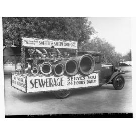 Sewer Department Decorated Lorries for State Centenary