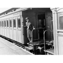 South Australian Railways female ticket collector