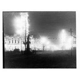 King William Street illuminated for Prince Edward's visit