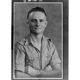 Portrait of a soldier in Australian Imperial Force - photo copied for Roll of Honour