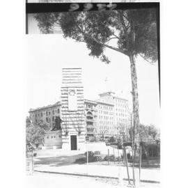 Kintore Avenue showing the back of the National War Memorial on North Terrace