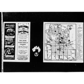 Adelaide map & Tourist Bureau advertisement