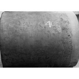 Rust Pits in surface of Steel Water Pipe