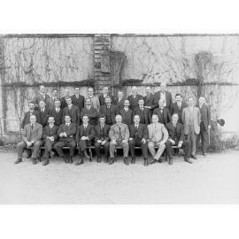 Group portrait of 31 men (may relate to Premiers' Conference)