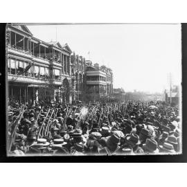 SA Expeditionary Force, World War I,  parade on North Terrace