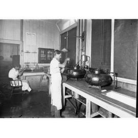 Men in Port Adelaide Butter Factory Laboratory Testing Cream