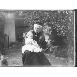 Grandmother and baby