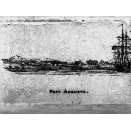 Sketch of Port Augusta (artist unknown)